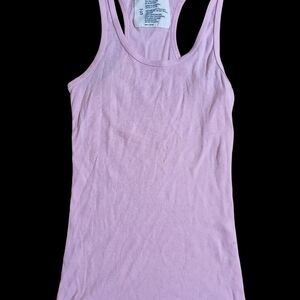 Zenana Outfitters Light Pink Ribbed Racerback Tank